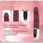 product_image_name-Generic-Waterproof Soft Silicone Vibrating Dildo Vibrator Sex Toy for Women, 12 Modes Vibrators, GSpot Vibrators, Powerful Vibrator Dildo, Women Sex Toy - Powerful Rechargeable Female Sex Toy For Intense Organism - High Frequency Vibrator Dildo-5