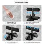 sit up bar Adjustable Sit-Up Bar with Dual Suction Cups & Resistance Rope - image 3