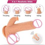 Generic RealFeel Thrusting, Rotating and Licking Vibrating Dildo for a complete sensational feeling. - image 5