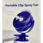 5gear Speed Portable Clip Fan + mist Spray