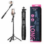 Generic L16 Extendable Selfie Stick Tripod with Bluetooth Remote, 1.54 m - image 2