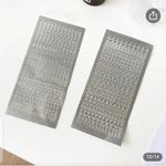 Generic Silver and Gold Alphabet Sticker For Epoxy Resin Craft and Nails