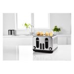George Foreman Stainless Steel 4 Slice Toaster With High Lift Function - 2300W - image 2
