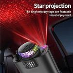 Generic 5in1 Aroma Diffuser Car Roof Starlight Fast Car Charger Adapter 3ft Retractable Cable - image 3