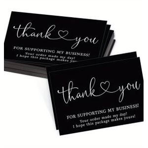 Clo 100pcs, Thank You Cards Hot Stamped Thank You Cards Commercial Decoration Stickers Label Cards Gift Packaging Thank You Cards Gift Packaging Thank You Message Cards, Business Supplies, Thank You Cards, Birthday Gift, Unusual Items, Gift Cards