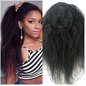 Kinky Straight Drawstring Comb Clip In