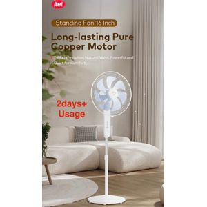 itel 16 inches standing fan 2Days+ usage 