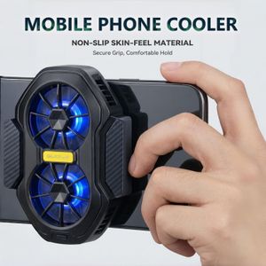 IASX FS01 Dual Fan 600mAh Battery Rechargeable Mobile Phone Cooler Fan