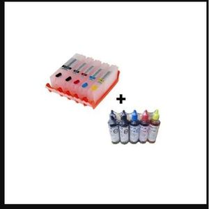 Refillable Ink Cartridge Canon Ts704 - 480/481 + Bulk Refill Ink - Black+Cyan+Magenta+Yellow+PGBK