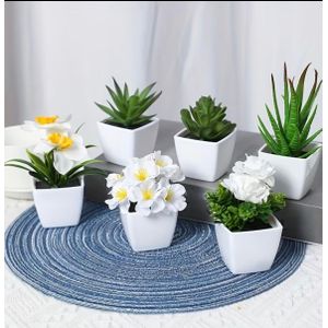 Clo 1pcs Artificial plant, Mini potted plants for decoration 