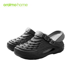 oraimo home Ripplestep Soft Comfort Meets Stylish Fashion Holes Shoes Black 36-37