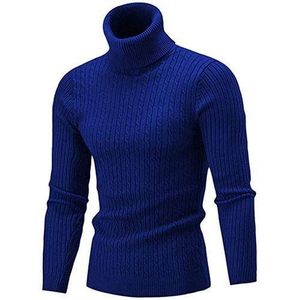 Men's Turtle Neck Top/ Cooperate Blue
