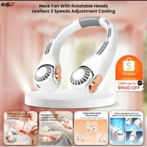 Rechargeable Multifunctional Portable Neck Fan, Three Speed Fan for Work and Life, A Lightweight and Portable New Fan with Adjustable Air Inlet and Outlet.