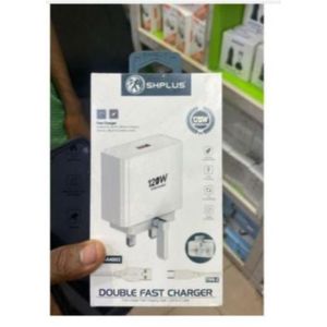 SHPLUS SHPLUS120W Double Super Fast Charger Type C