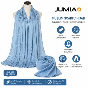 Fashion For Life LIGHT BLUE SCARF FOR WOMEN DAILY USE 