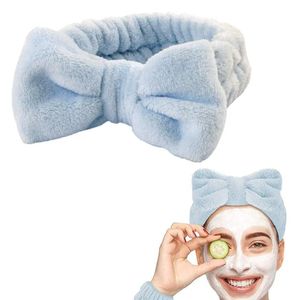 New Hair Band Women's Skin Care Moisture-proof Blue