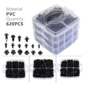 620pcs Mixed Auto Fastening Clip Car Body Retainer Rivet Bumper Door Fastening Clips