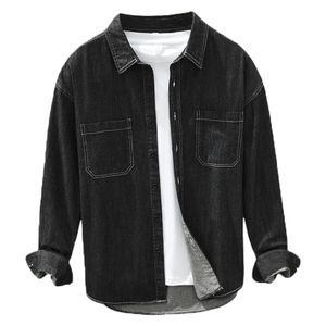 1/12 Male Soldier Slim Fitting Fur Collar Denim Jacket Solid Short