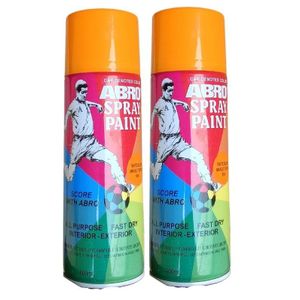 ABRO All Purpose Spray Paint 450ml - Dark Yellow - 2Pcs