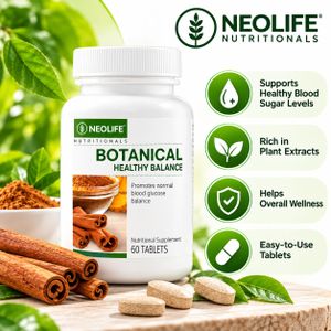 Wellness Nutrition Neolife Healthy Living Botanical glucose Balance 60  – Holistic Blood Sugar Support with Turmeric, Curcumin, Chromium & Cinnamon