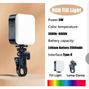 Nice Photographic RGB Mini Influencer LED Pocket Video Light - Rechargeable Portable Camera & Phone Fill Light