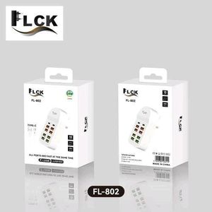 Flick 8-Port USB, 2-Port Type C Charger Station 125W Multiple USB Charging Station (10 IN 1 USB HUB)