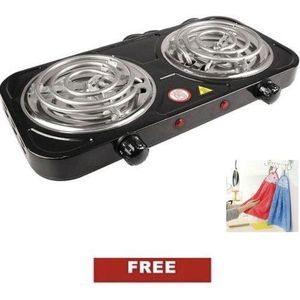 Double Burner Electric Cooker/hot Plate Ring With Free Gift