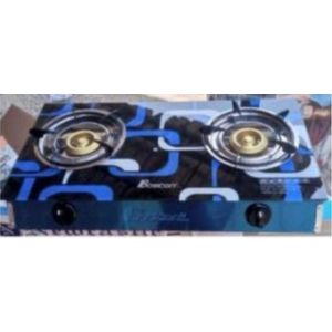 Boscon Universal Table Top Gas Cooker With Glass Top - 2 Burner