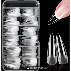 Professional 240pcs XXL Long Stiletto Acrylic Nail Tips - Natural