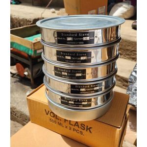 Set of Stainless Steel Standard Test Sieves - 0.425mm to 2.36mm