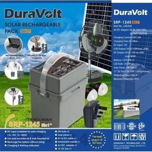 DARAVOLT 5-IN-1 Solar Rechargeable Lithium Type