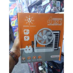 Mingsheng Technology 4-in-1 Rechargeable Fan with LED Lamp