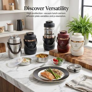 Insulated Stainless Steel Vacuum Food Flask 2.0L