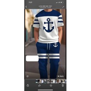 Anchor desined polo with jogger