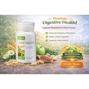 Neoflam Fibre Tablets (120 Tablets) – Clean Gut, Better Digestion & Daily Detox Support