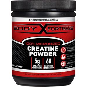 Body Fortress 100% Creatine Monohydrate Powder - Unflavored Micronized for Women and Men -300g