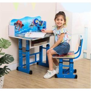 Adjustable character study desk and chair sets for children 