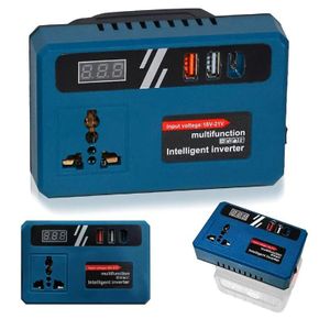 Battery Inverter for Makita Battery 18V, Inverter 150W 220V DC 5V Voltage Converter with 2 USB and 1 USB-C Adapter Battery Converter for Makita 18V Batteries