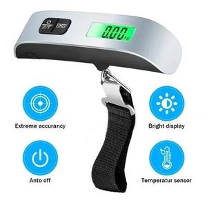 Fosmon Digital Luggage Scale, 110 lb Digital with Temperature Sensor Hanging Travel Scale