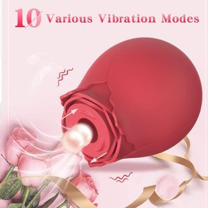 Clitoral & Vaginal Pleasure Powerful Women Vibrator Sucker Rose Toy, Clit Sucker Vibrator, 10 Suction Modes Vibrator for Women, Adult Sex Toy with Powerful Stimulation, Sexual Wellness Rose for Clitoral & Vaginal Pleasure, Breast Nipple Powerful Toys 