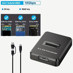 M.2 solid-state drive base, external SSD hard drive, dual-protocol hard drive enclosure