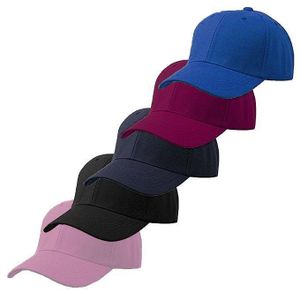 5 Pieces Unisex Face Caps - Pink, Black,NavyBlue,Wine,Royal Blue