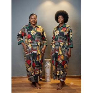 Tribal Geometric Gown