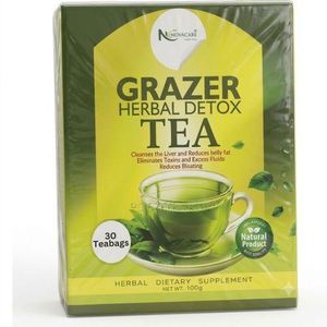 Nova Grazer Herbal Detox Tea – Premium Liver Cleanse & Belly Fat Support (30 Teabags / 100g)