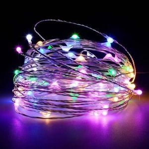 VOV 2pcs 1M  LED Fairy String Lights - Multi-Color Lights Battery Operated - 3 Lighting Modes for Weddings, Christmas, Birthdays & DIY Gift Decoration