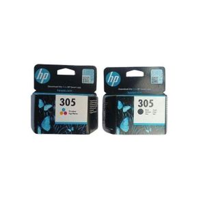 Hp 305 Black and trio- colour genuine  Ink Cartridge (one Set)