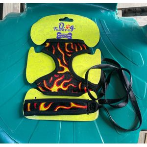 Nunbell Dog favor tiger design harness n lead 1.0*120cm