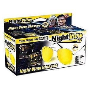 Night Vision Driving Glasses Anti-Glare Polarized HD Yellow Lens Eyewear For Night Driving & Rainy Weather