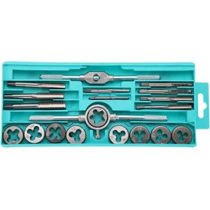 20pcs Alloy Steel SAE Metric Tap and Die Set for Thread Repair