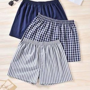 Men's Luxury Boxer Pack 0f 3 In 1 DIFFERENT COLORS